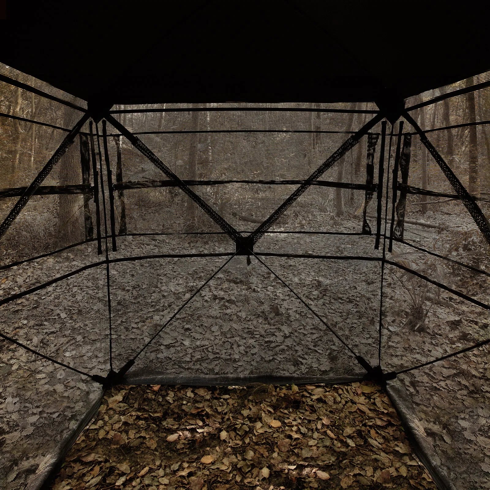 270° See-Through Camo Hunting Blind with Silent Windows & Backpack