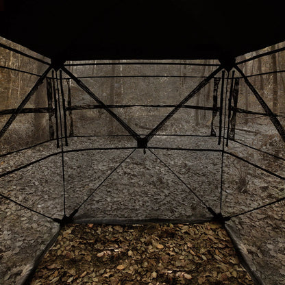 270° See-Through Camo Hunting Blind with Silent Windows & Backpack
